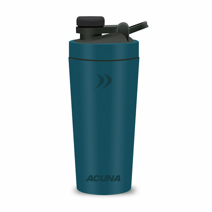 Shaker Bottle - Stainless Steel 600ml | Double Wall 24hr Cold/12 hr Hot, Insulated Leakproof Metal Bottle
