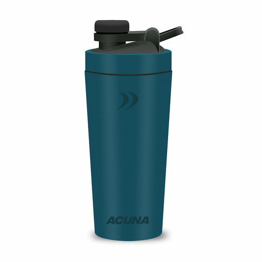 Shaker Bottle - Stainless Steel 600ml | Double Wall 24hr Cold/12 hr Hot, Insulated Leakproof Metal Bottle